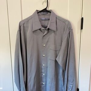Mens button down charcoal grey